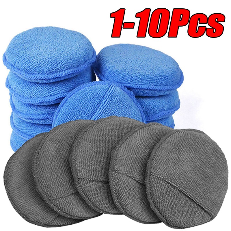 Wax Applicator Pad - 10 Stück Auto-Detailing Applikator-Pads Autopflege Wachs-Polier-Schwämme