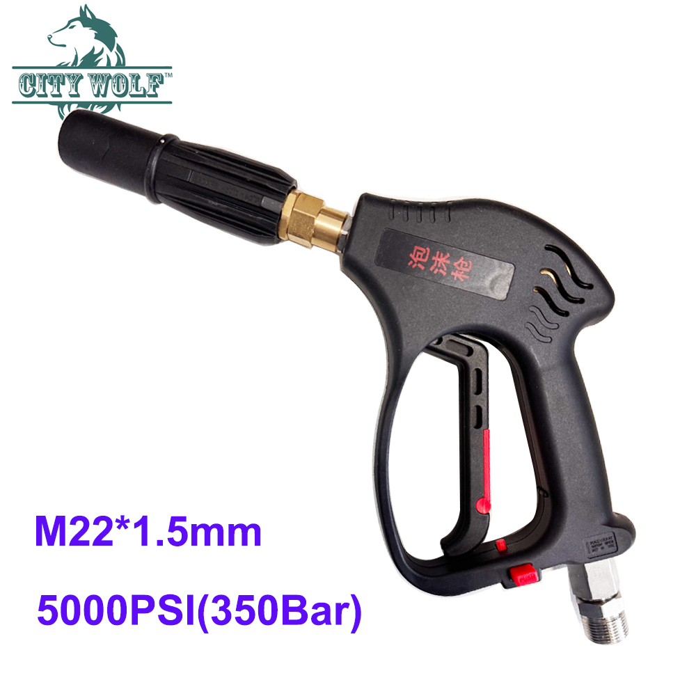 Pressure Washer Foam Gun - CityWolf Schneeschaum-Autowaschpistole 350 Bar Hochdruckreiniger-Pistole Kommerzielle