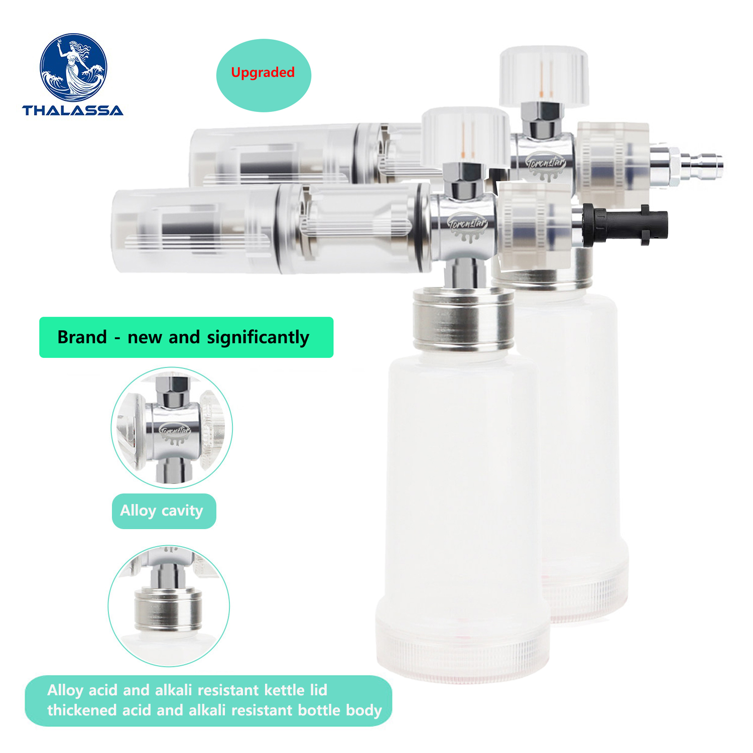 Pressure Washer Foam Gun - Schaumsprühpistole, verstellbar, 100 ml, säure- und