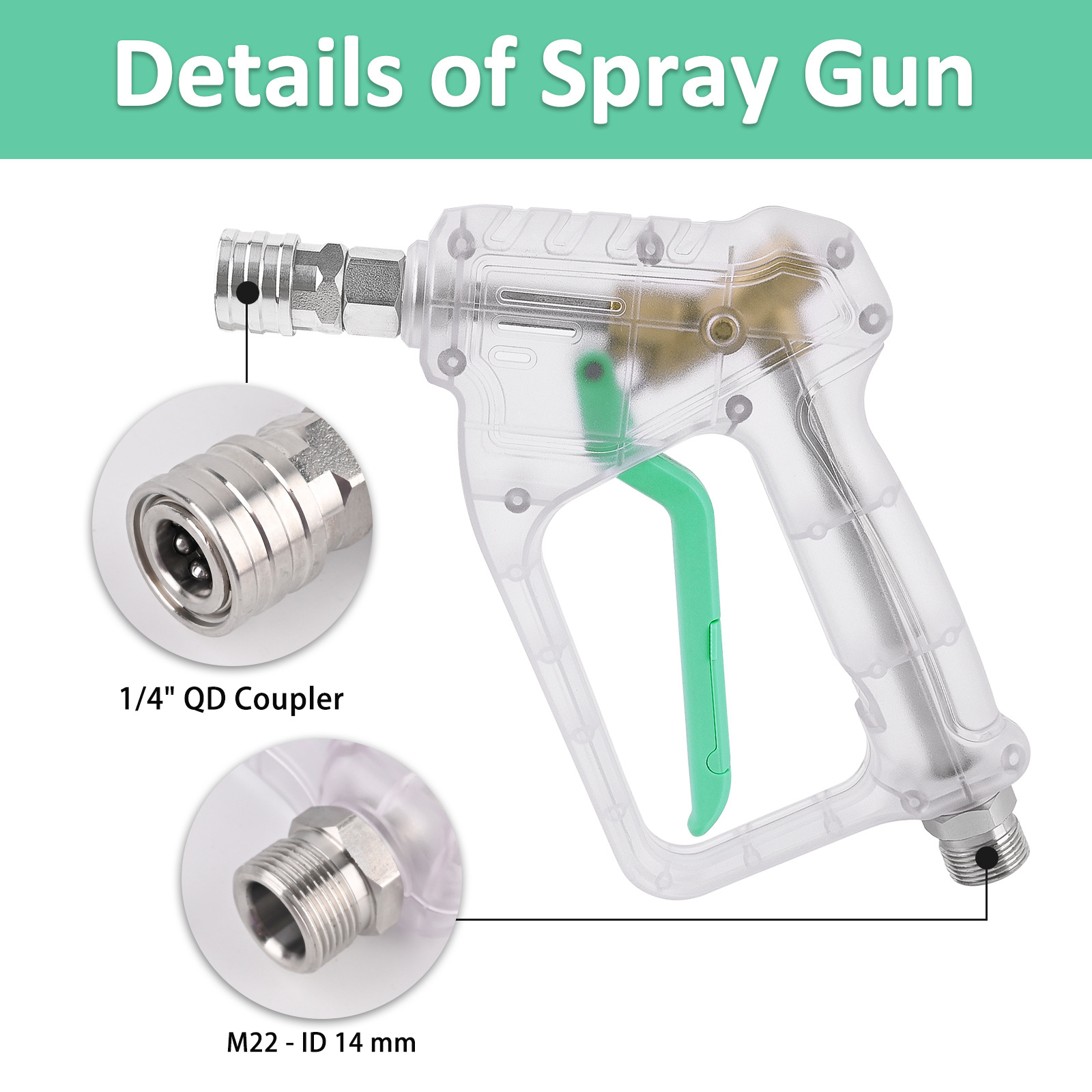 Hochdruck-Waschpistole mit 5-F – Pressure Washer Foam Gun Bewertung und Preis