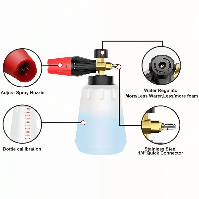 Hochdruck-PA-Schaumkanone Eins – Pressure Washer Foam Gun Bewertung und Preis