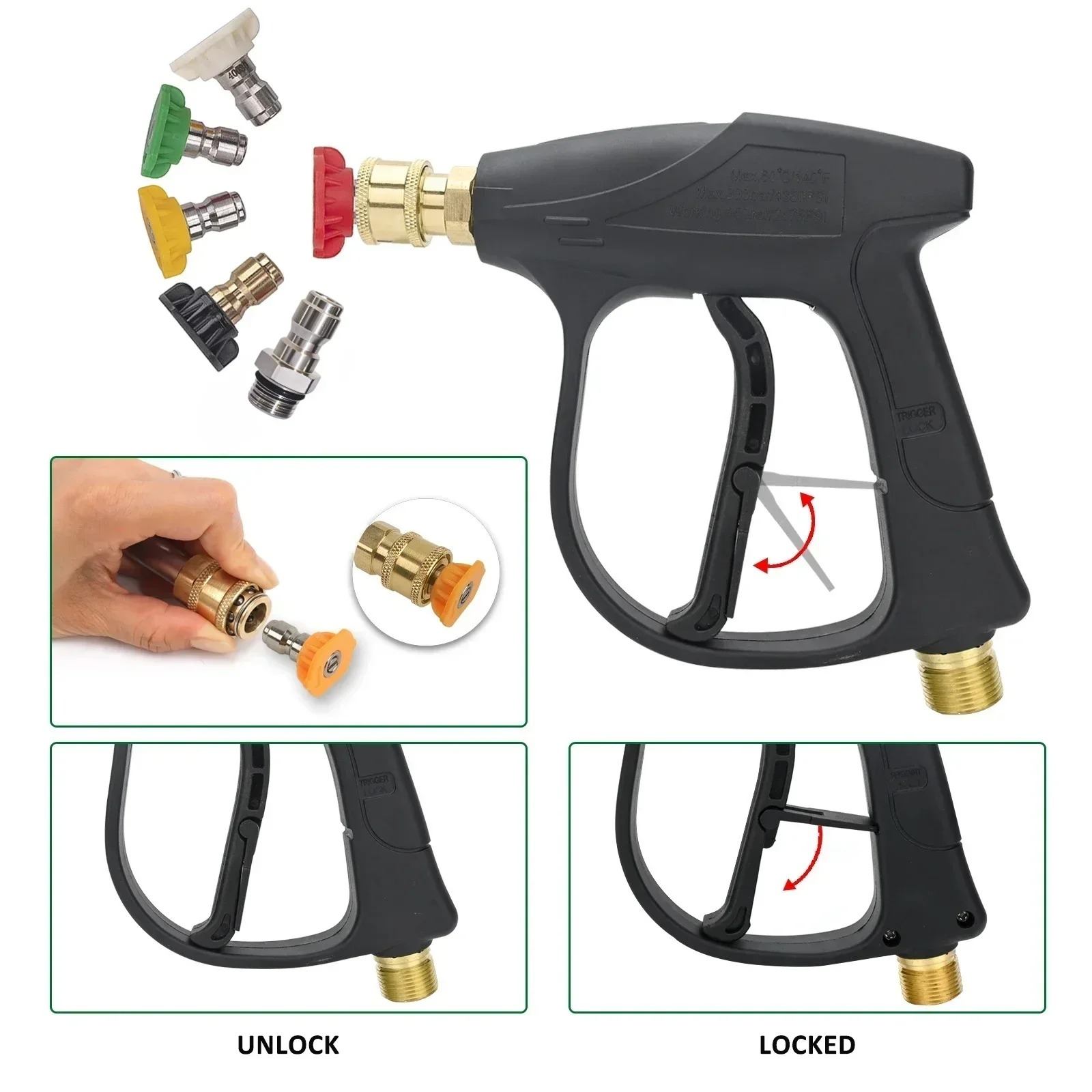 1/4-Zoll Schnellanschluss Scha – Pressure Washer Foam Gun Bewertung und Preis