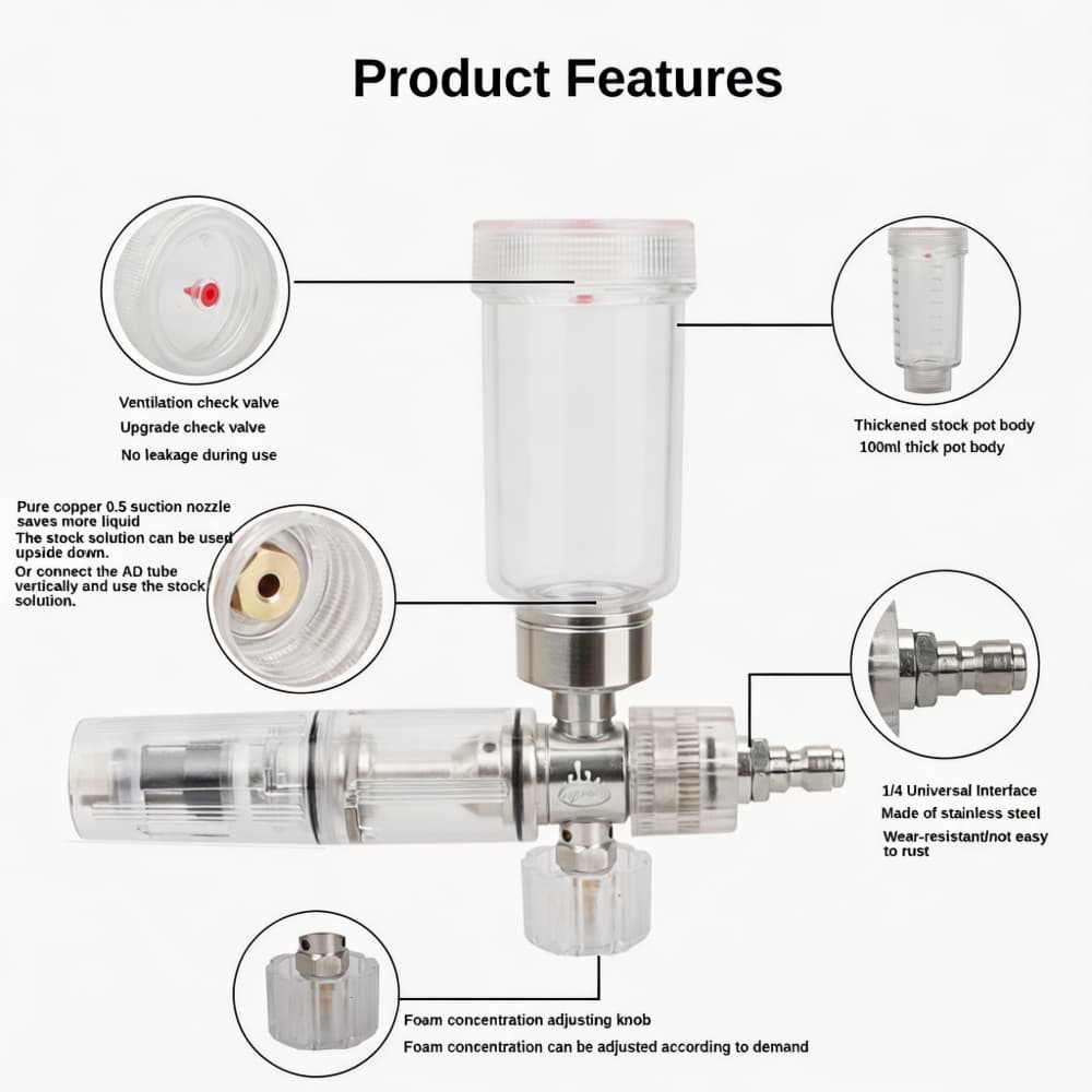 Schaumsprühpistole, verstellba – Pressure Washer Foam Gun Bewertung und Preis