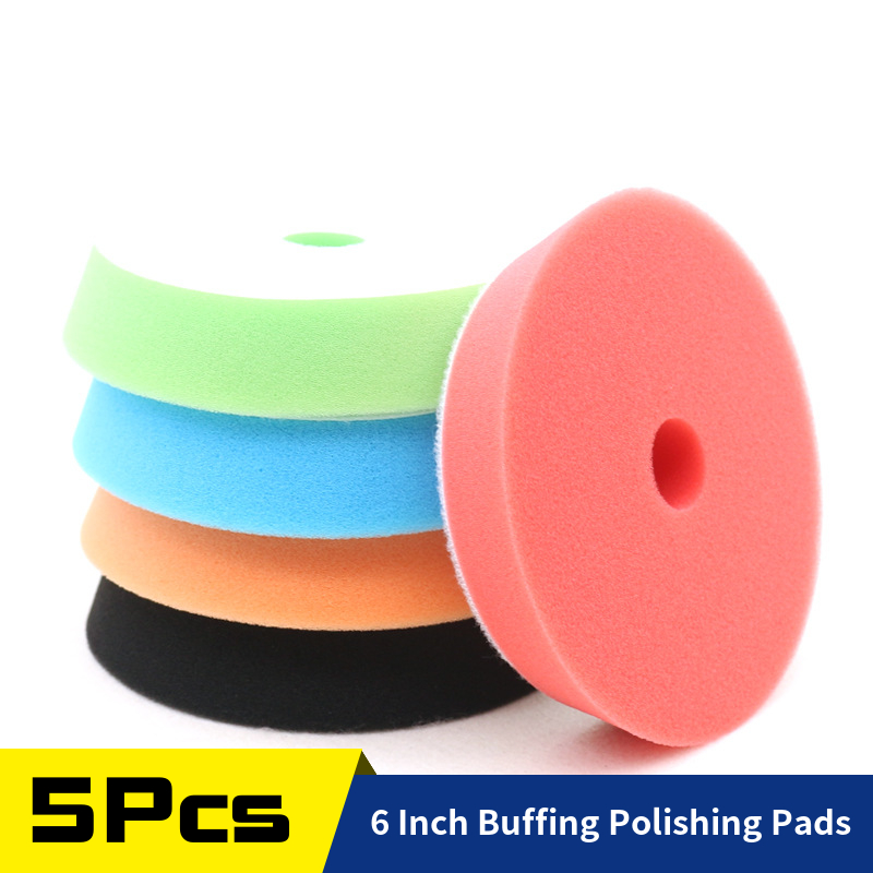 5Pcs 6 zoll Schwamm Polieren P – Polish Pad Set Buffer Bewertung und Preis