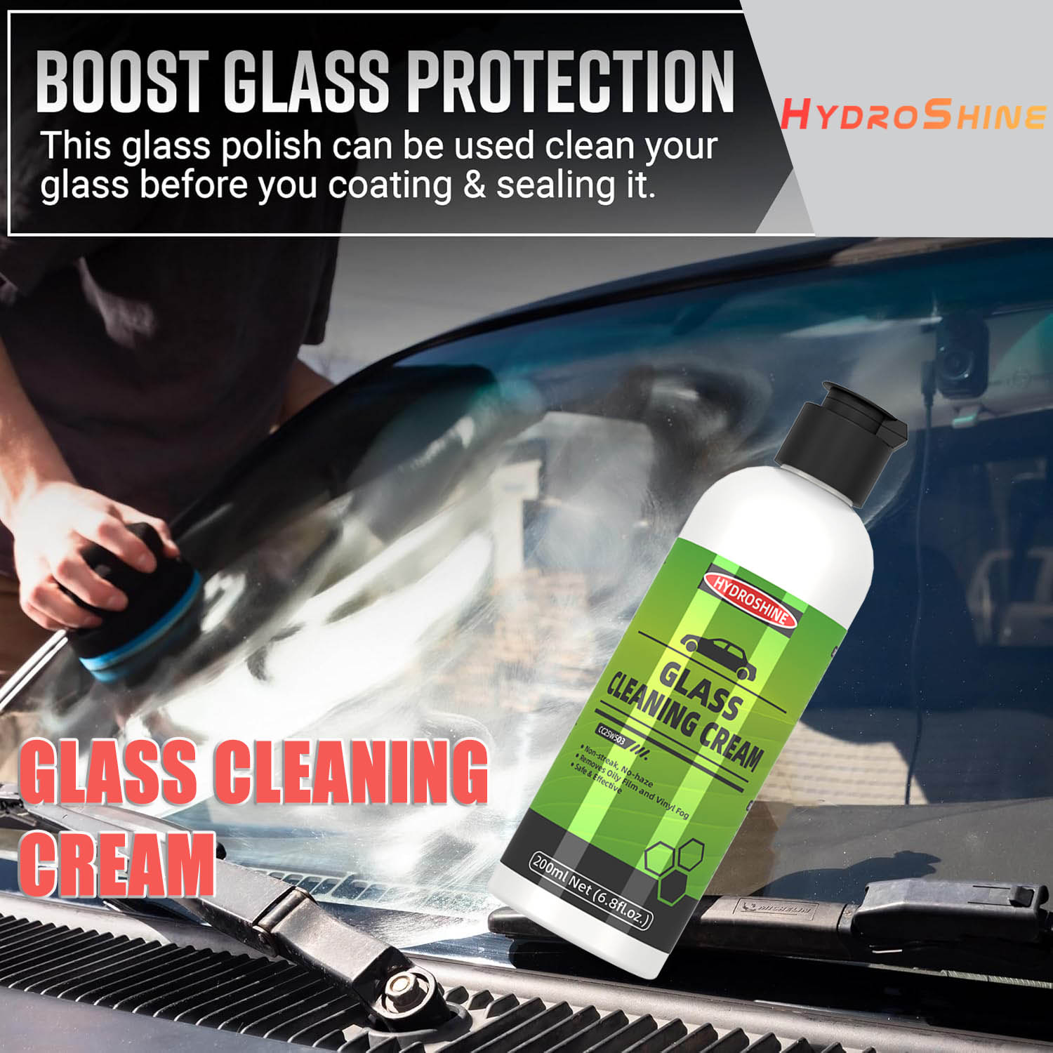 Hydroshine Auto Glas Öl Film E – Glass Cleaner Streak Bewertung und Preis